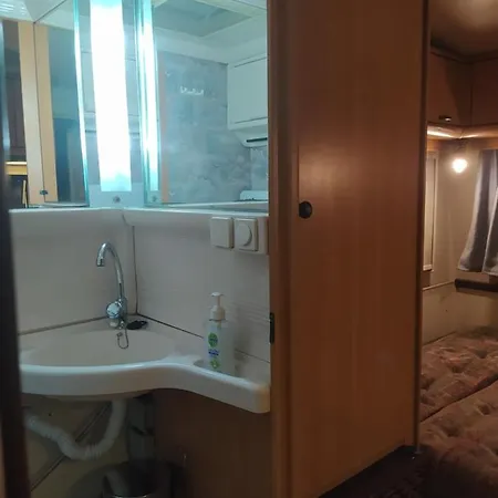 Camping Hydraswave Bungalow Caravan Thermisia Exterior photo