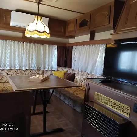 Camping Hydraswave Bungalow Caravan Thermisia Exterior photo