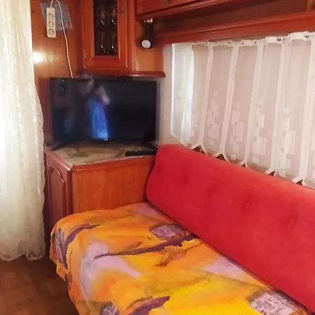 Camping Hydraswave Bungalow Caravan Thermisia Exterior photo