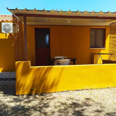 Camping Hydraswave Bungalow Caravan Thermisia Exterior photo
