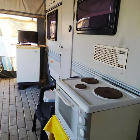 Camping Hydraswave Bungalow Caravan Thermisia Exterior photo
